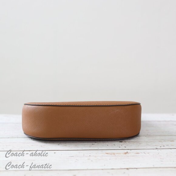 NWT Tory Burch Emerson Saffiano Leather Shoulder Bag in Moose - Picture 8 of 12